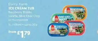 Lidl Dairy Farm Ice Cream Tub offer