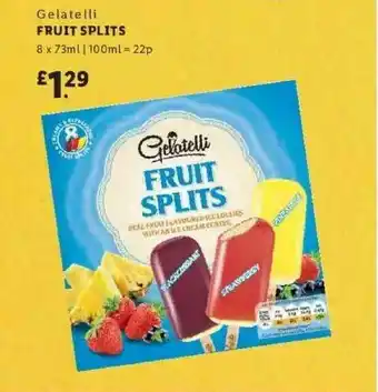 Lidl Gelatelli Fruit Splits offer