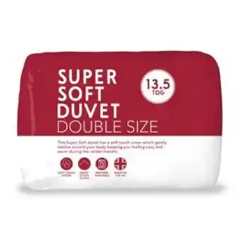 Home Bargains 13.5 tog pinsonic duvet - double offer
