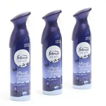 Home Bargains Febreze: air mist - moonlit sleigh ride (3 x 300ml) offer
