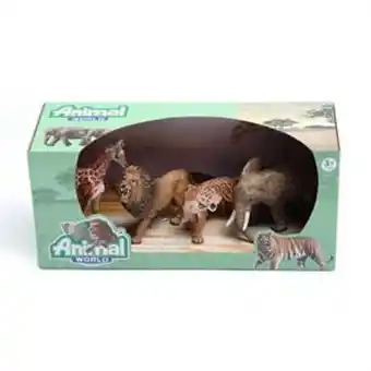 Home Bargains Animal world: 4 pieces figure set offer