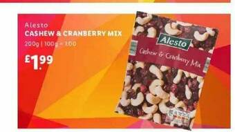 Lidl Alesto Cashew & Cranberry Mix offer