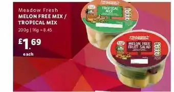 Lidl Meadow Fresh Melon Free Mix Tropical Mix offer