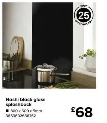 TradePoint Nashi Black Glass Splashback offer