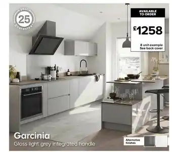 TradePoint Garcinia Gloss Light Grey Integrated Handle offer