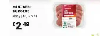 Lidl Mini Beef Burgers offer
