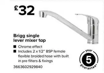 TradePoint Brigg Single Lever Mixer Tap offer