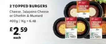 Lidl 2 Topped Burgers offer