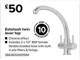 TradePoint Estatoah Twin Lever Tap offer
