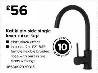 TradePoint Katiki Pin Side Single Lever Mixer Tap offer