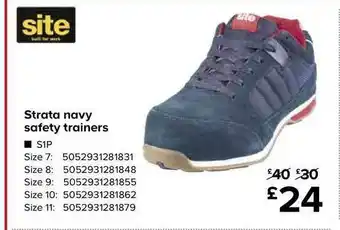 TradePoint Strata Navy Safety Trainers Site offer