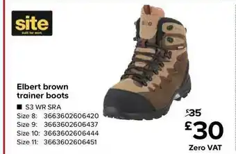 TradePoint Elbert Brown Trainer Boots Site offer