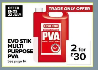 TradePoint Evo Stik Multi Purpose Pva offer
