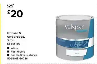 TradePoint Primer & Undercoat 2.5l Valspar offer