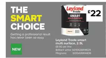 TradePoint Leyland Trade Smart Multi Surface 2.5l offer