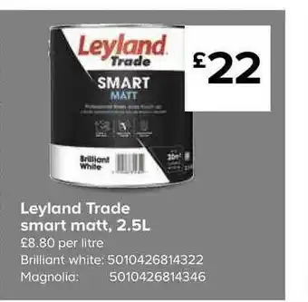 TradePoint Leyland Trade Smart Matt offer
