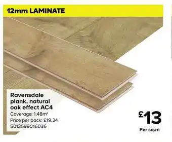 TradePoint Ravensdale Plank, Natural Oak Effect Ac4 offer
