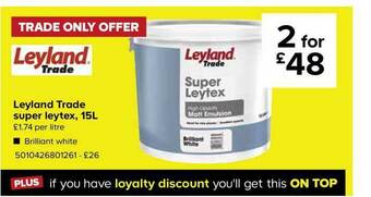 TradePoint Leyland Trade Super Leytex 15l offer