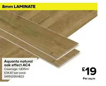 TradePoint Aquanto Natural Oak Effect Ac4 offer