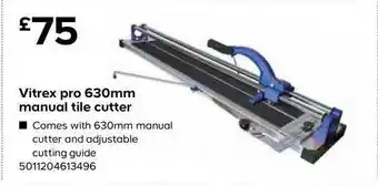 TradePoint Vitrex Pro 630mm Manuel Tile Cutter offer