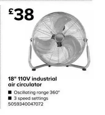 TradePoint 18'' 110v Industrial Air Circulator offer