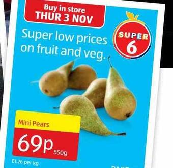 Aldi Mini pears offer