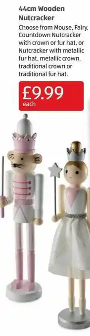 Aldi 44cm wooden nutcracker offer