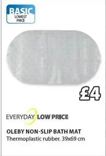 Oleby nonslip bath mat