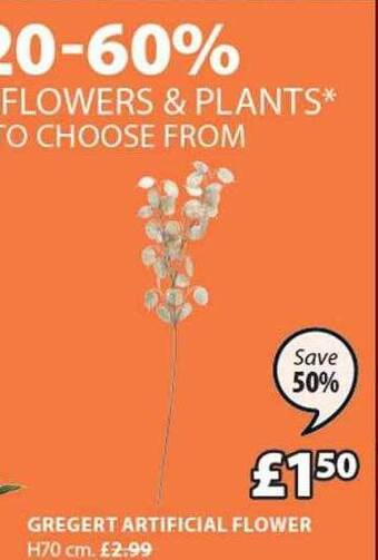 JYSK Gregert artificial flower offer