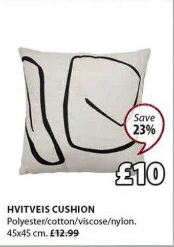 JYSK Hvitveis cushion offer