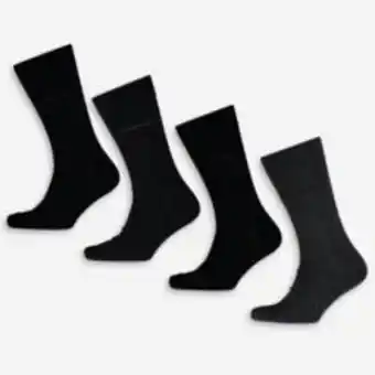 TK Maxx Four pack black & grey crew socks offer