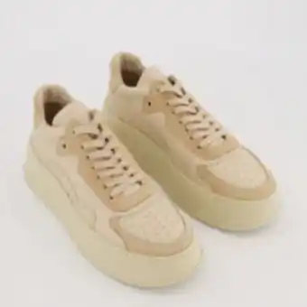 TK Maxx Camel brown leather bumpp-in trainers offer