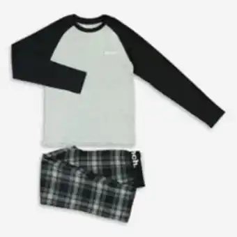 TK Maxx Grey & black checked pyjama set offer