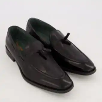 TK Maxx Black leather tassle loafer offer
