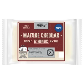 Tesco Tesco finest mature english cheddar 350g offer