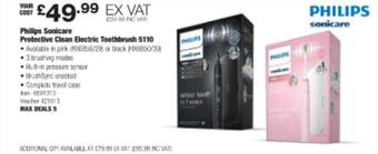 Costco Philips sonicare protective clean electric toothbrush 5110 offer