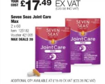 Costco Seven seas joint care max offer