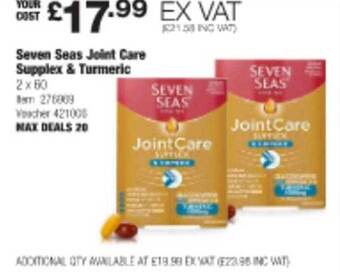 Costco Seven seas joint care supplex & turmeric offer