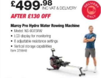 Costco Marcy pro hydro water rowing machine offer