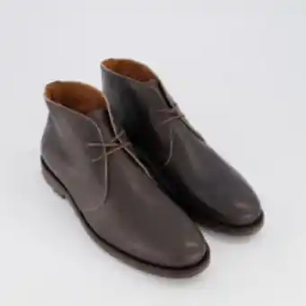 TK Maxx Dark brown leather laced boots offer