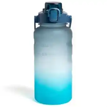 Home Bargains Hydrate: 2l tracker water bottle - blue offer