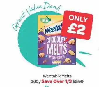 Spar Weetabix melts 360g offer