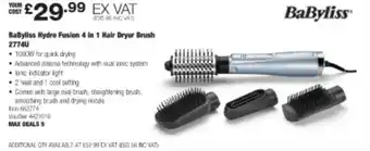 Costco Babyliss hydre fusion 4 in 1 hair dryer brush offer