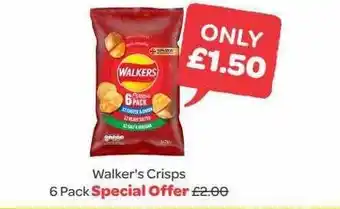 Spar Walker's crisps 6 pack offer