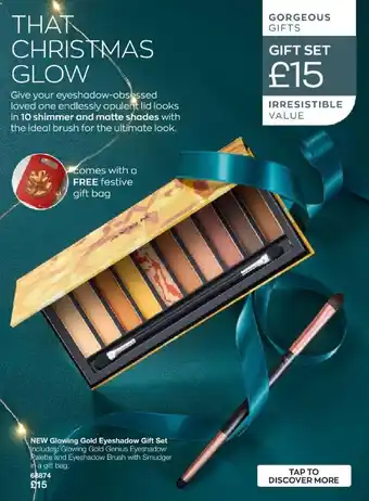 Avon Glowing Gold Eyeshadow Gift Set offer