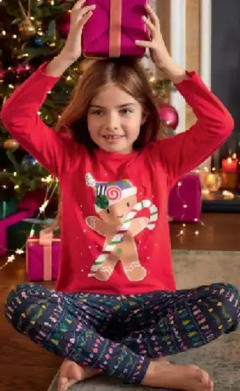 Gingerbread Family PJs Cotton Kids