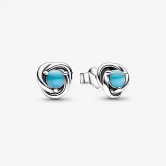 Pandora December birthstone eternity circle stud earrings offer