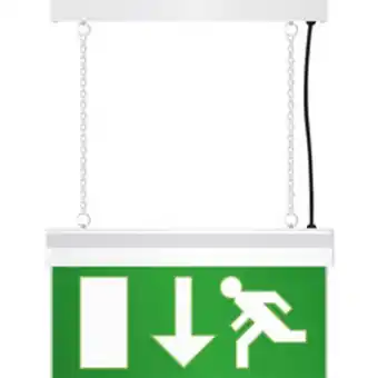 Toolstation Led emergency exit sign light white offer