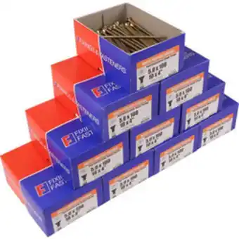 Toolstation Single thread countersunk pozi screw bulk pack 5.0 x 100mm offer