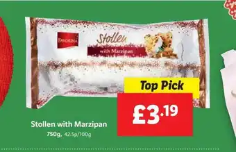 Lidl Stollen with marzipan offer